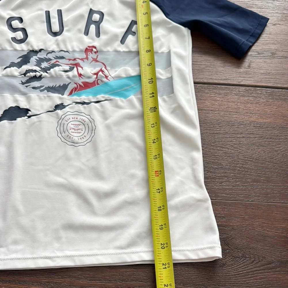 GAP Kids Navy and White Raglan Tee